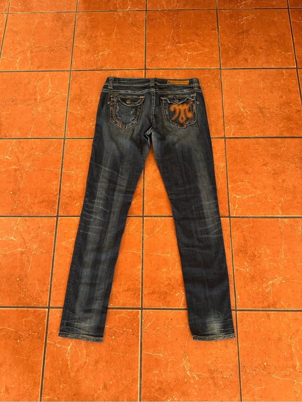 MEK Denim Women’s Skinny Jeans Size 29 | Y2K Vintage Embroidered Pocket